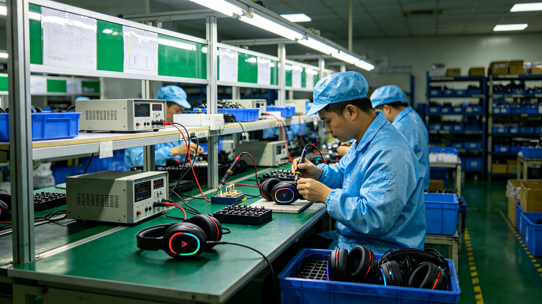 SMT Surface-Mount Line — Dongguan MONTON Cloud gaming headset production line