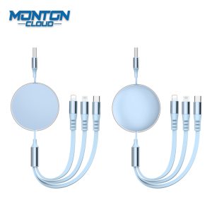 MT-XBQ03 冰清伸缩快充一拖三数据线 Charging Cable