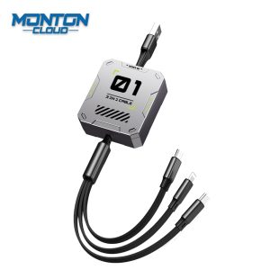 MT-XJJ03 机甲伸缩快充一拖三数据线 Charging Cable