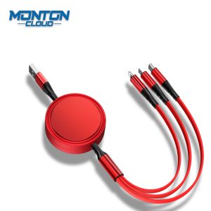 MT-XLG03 锣鼓伸缩一拖三数据线 Charging Cable
